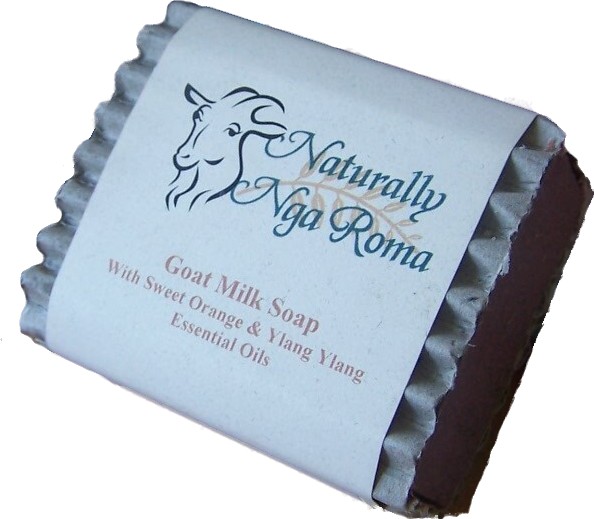 Naturally NgaRoma Goats Milk Soap with Swt Orange & YlangYlang Naturally NgaRoma Goats Milk Soap with Swt Orange & YlangYlang